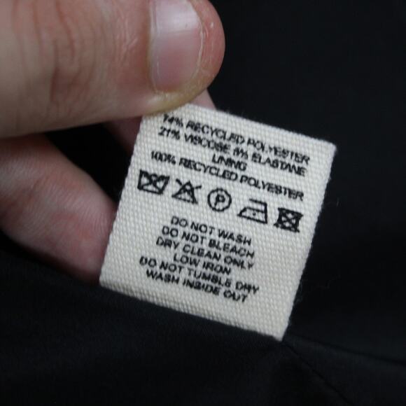 Djerf Avenue Blazer Women Small Forever Grey Two Button Oversized Academia Work - Picture 11 of 16